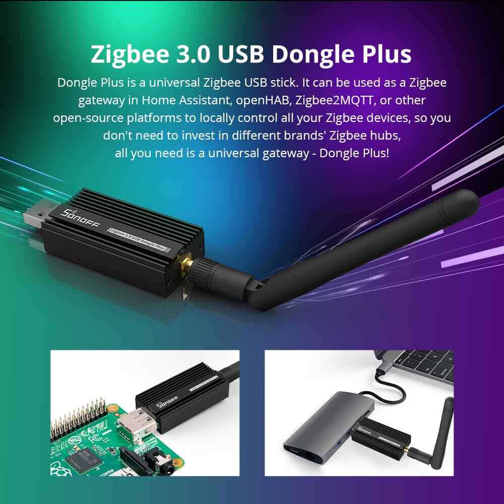 SONOFF Zigbee 3.0 USB Dongle Plus | ZigBee EFR32MG21 Coordinator ZBDongle-E AU