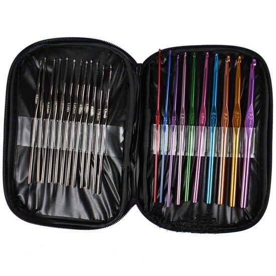 22pcs Multi-colour Hooks Needles Knit Weave Weave Craft Yarn Tools