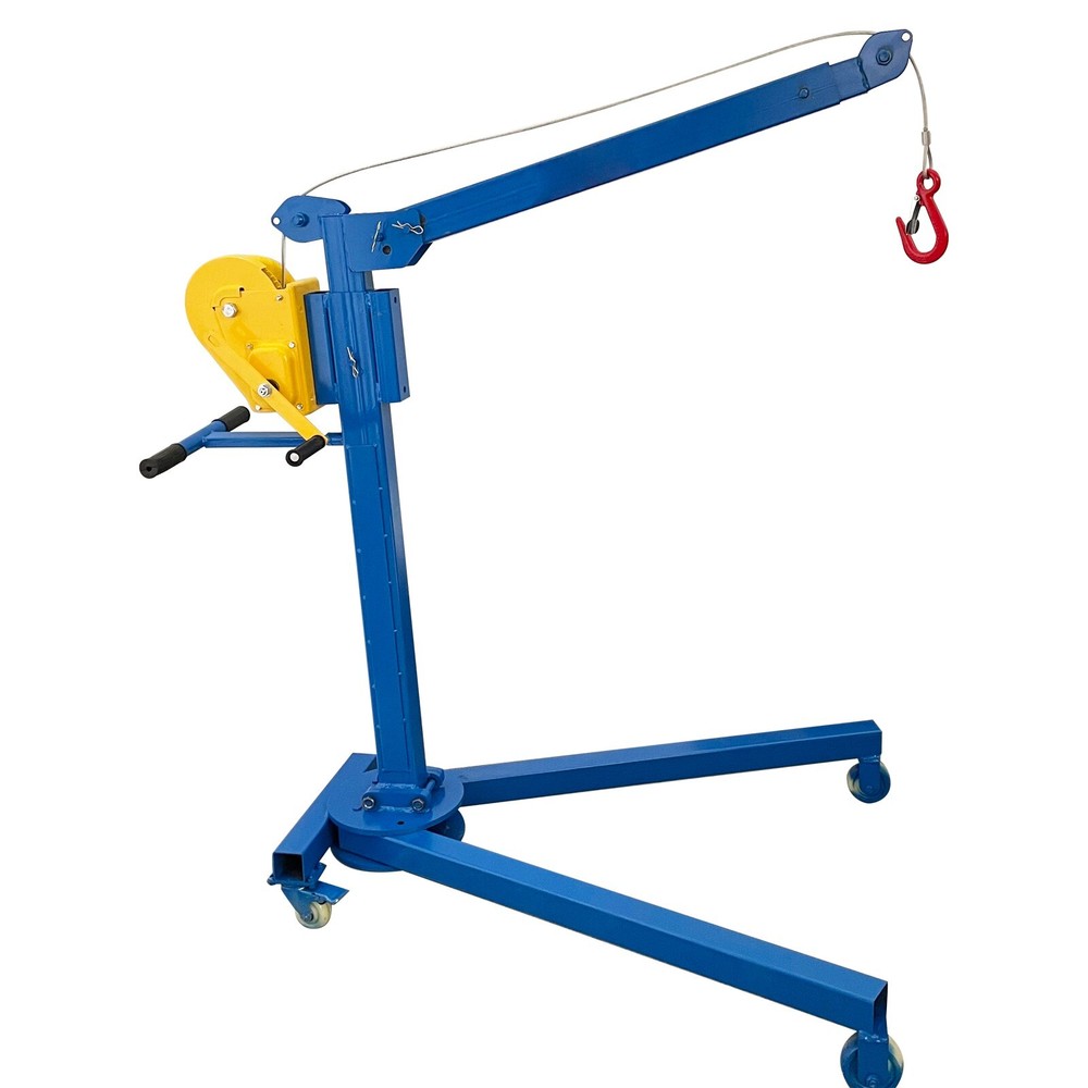 Small Portable Folding Elevator Hoist Lifting Machine Hand Crane Max. 1100LBS