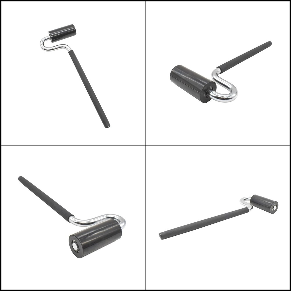 19600 long handle J-roller w/rubber roller, 1.5"