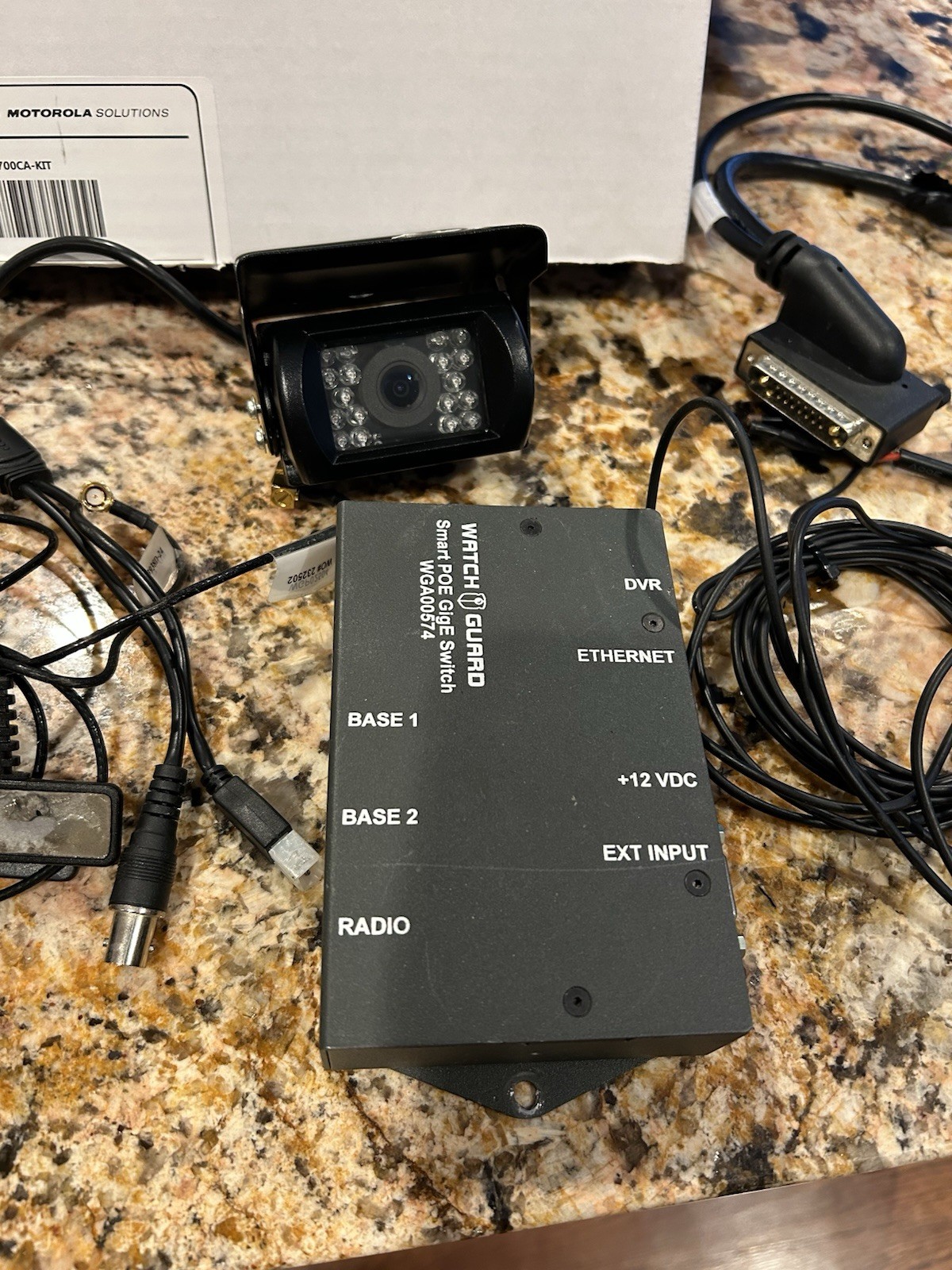 Complete WatchGuard 4RE DVR2 Display - Surveillance System, Dash Camera, Cables.