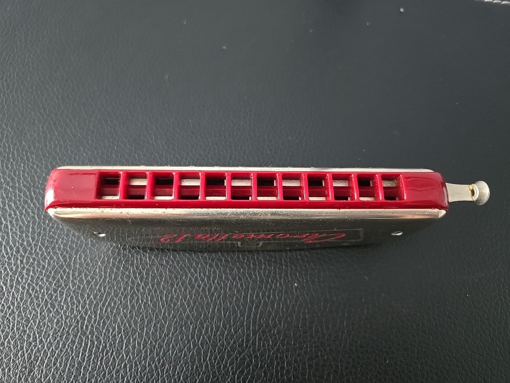 Vintage M HOHNER “Chrometta 12” Slide Harmonica