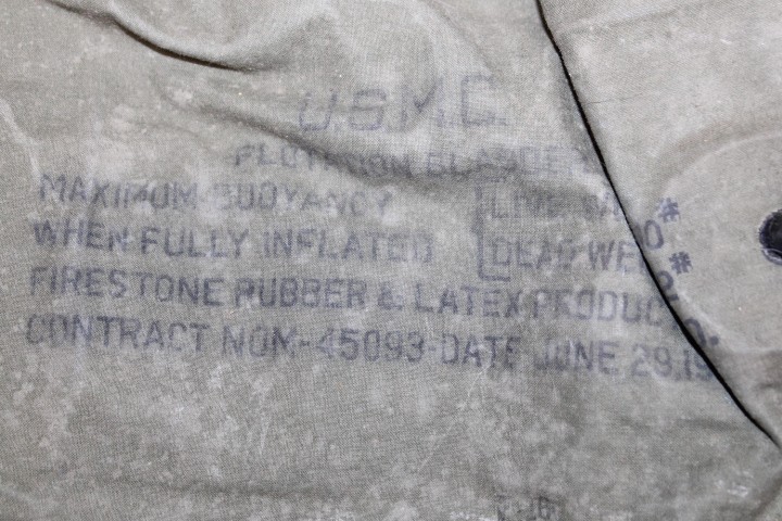 US Military Issue WW2 Era FLOTATION BLADDER USMC 1944 C63