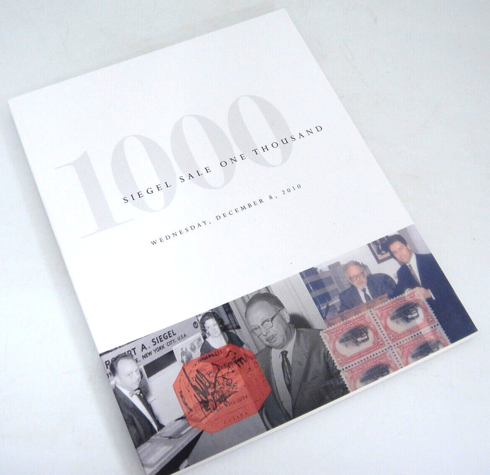 Siegel Stamp Auction Catalog 2010 Sale One Thousand Lincoln Covers Rarities