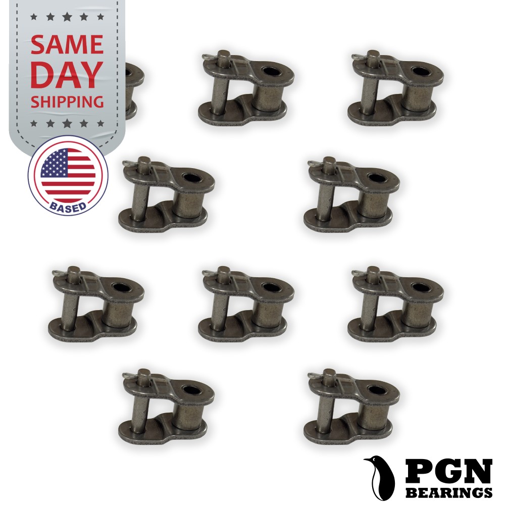 (10 Pack) PGN #60 Roller Chain Offset Links - 3/4" Pitch - Half Link