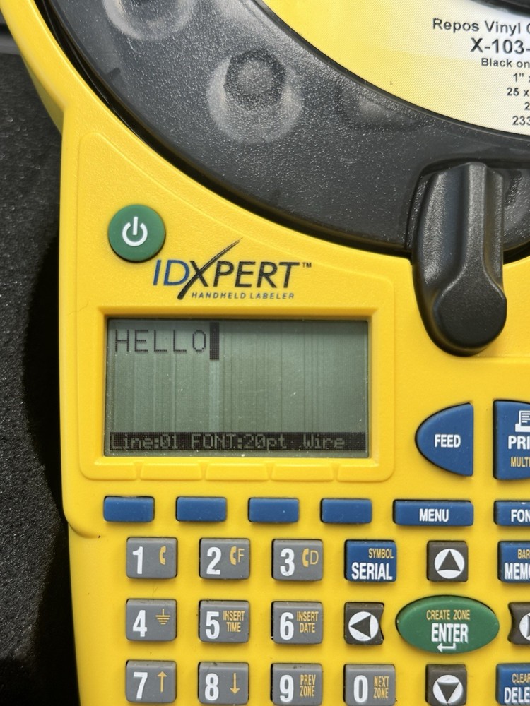 *Working READ* BRADY IDXPERT Labeler Handheld Label Printer