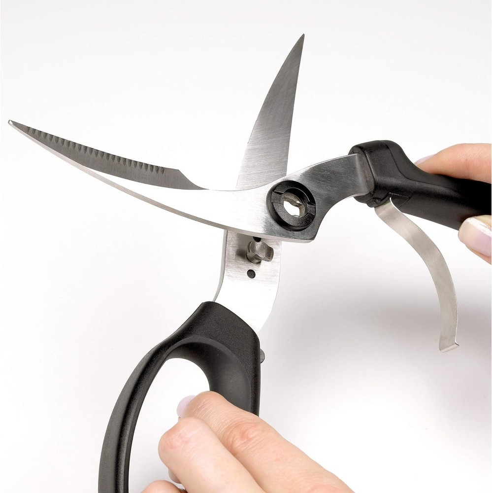 Spring-Loaded Poultry Shears, Heavy-Duty Kitchen Scissors for Cutting Chicken