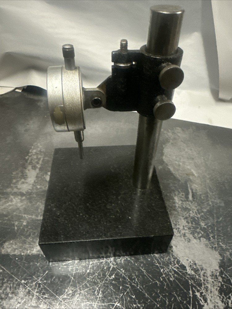 Fowler Indicator With 6” X 6” X 2” Granite Base Plate (Inducator Needs Battery)