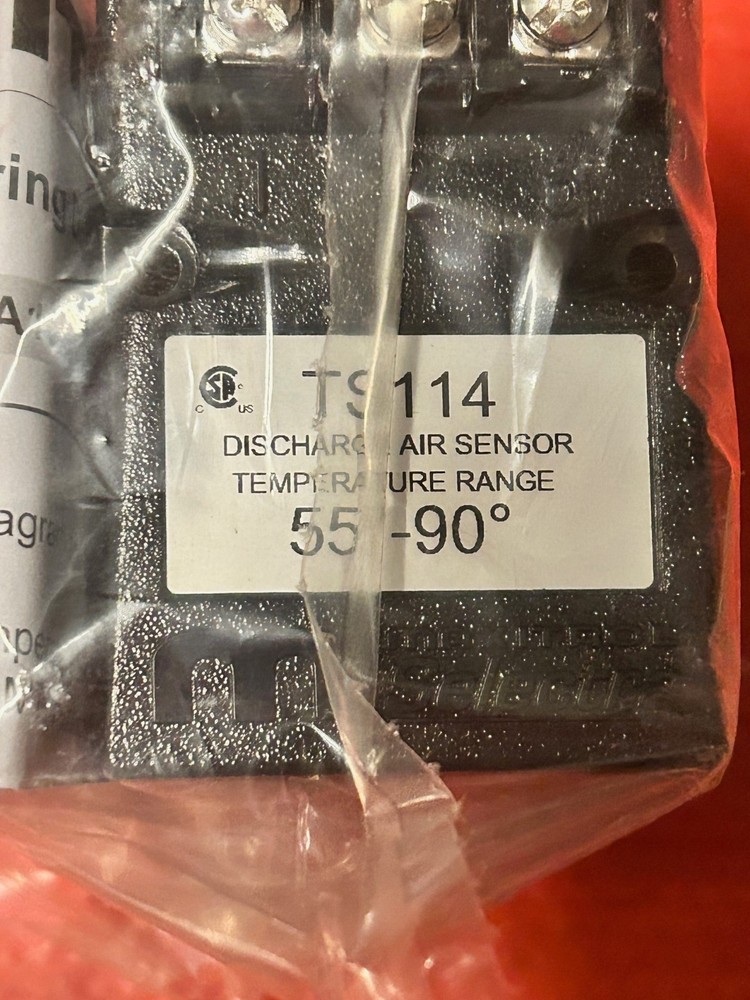 Maxitrol TS114 Discharge Air Sensor Temp Range 55-90