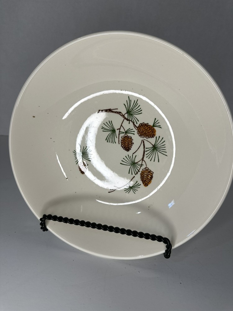 Handpainted Ovenproof Dinnerware Pinecone Bowl