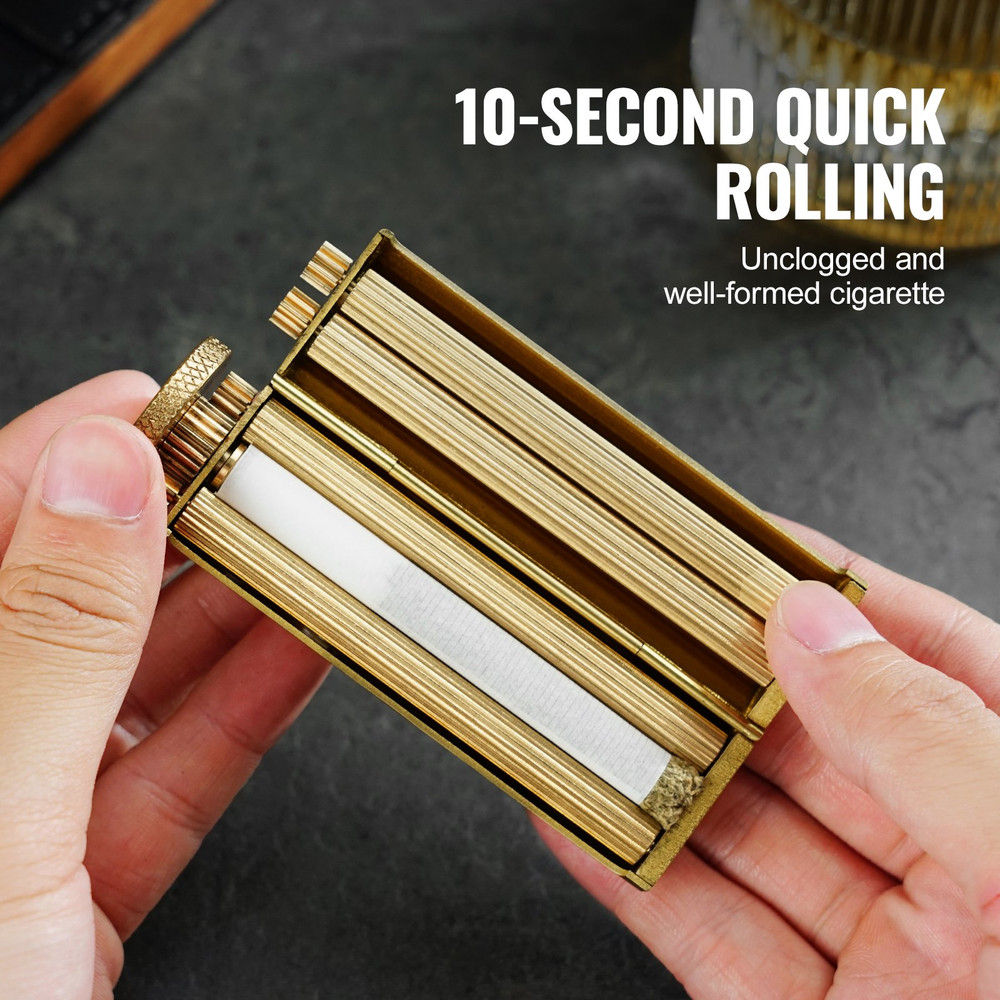 Cigarette Rolling Machine, Solid Brass Cigarette Roller, Birthday