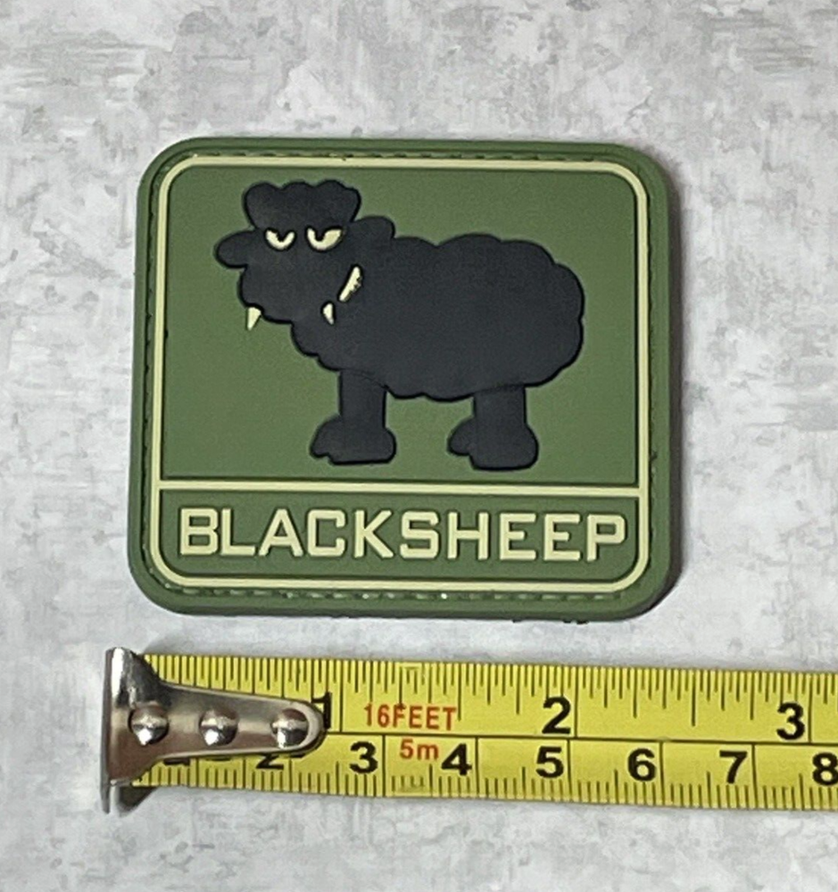 Black Sheep Tactical Morale Patch, 3D PVC Rubber Seal Recon Blacksheep Patch