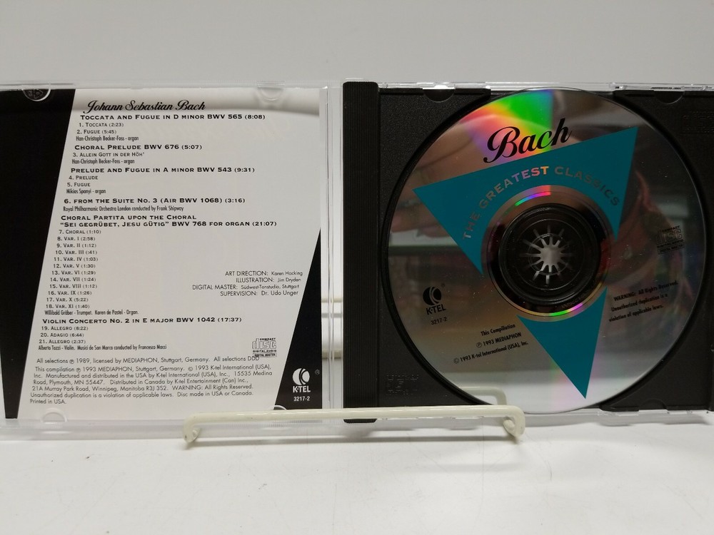 The Greatest Classics Bach CD