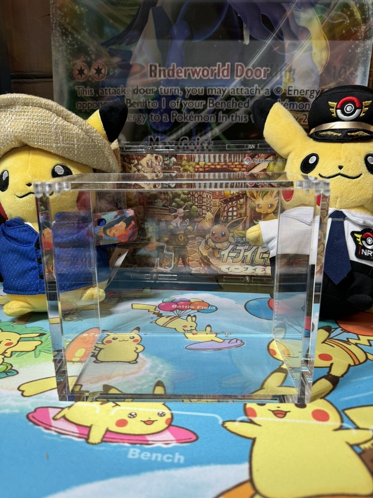 Pokemon Booster Box Premium Acrylic Display Case Magnetic UV Protected Stackable