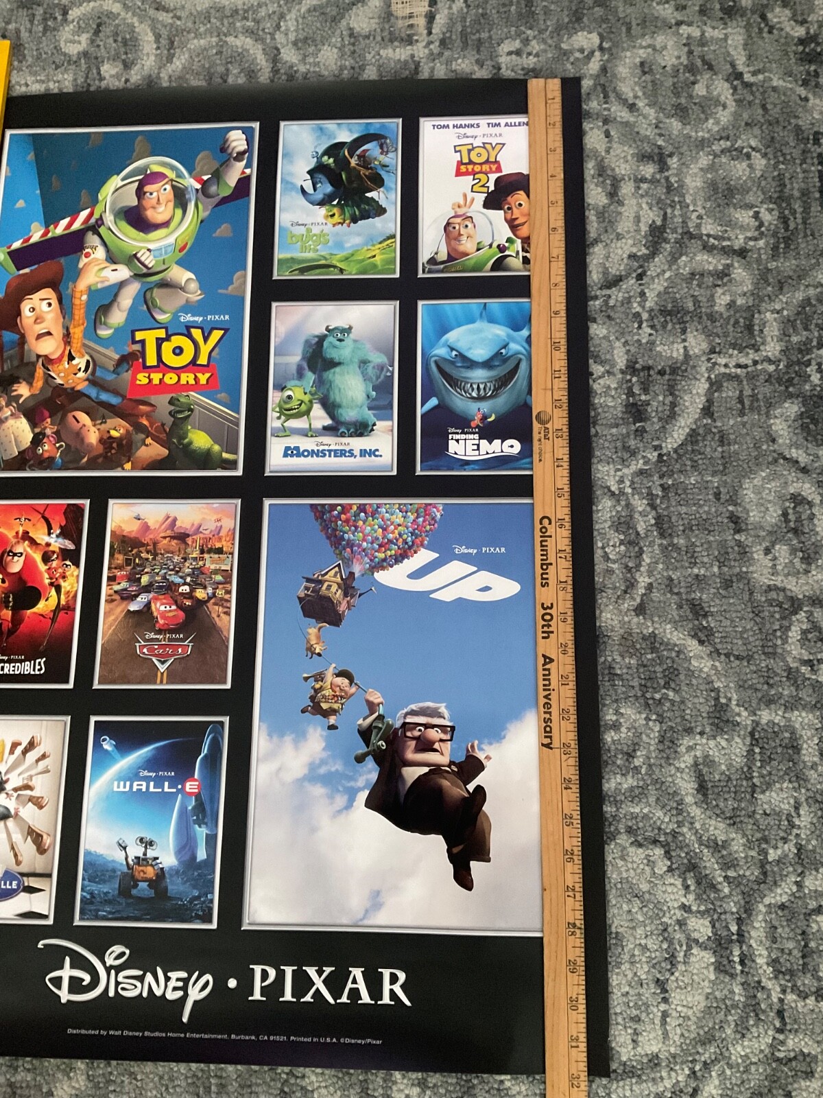 PIXAR disney 10 movie poster Toy Story Finding Nemo Incredibles Up a Bugs Life