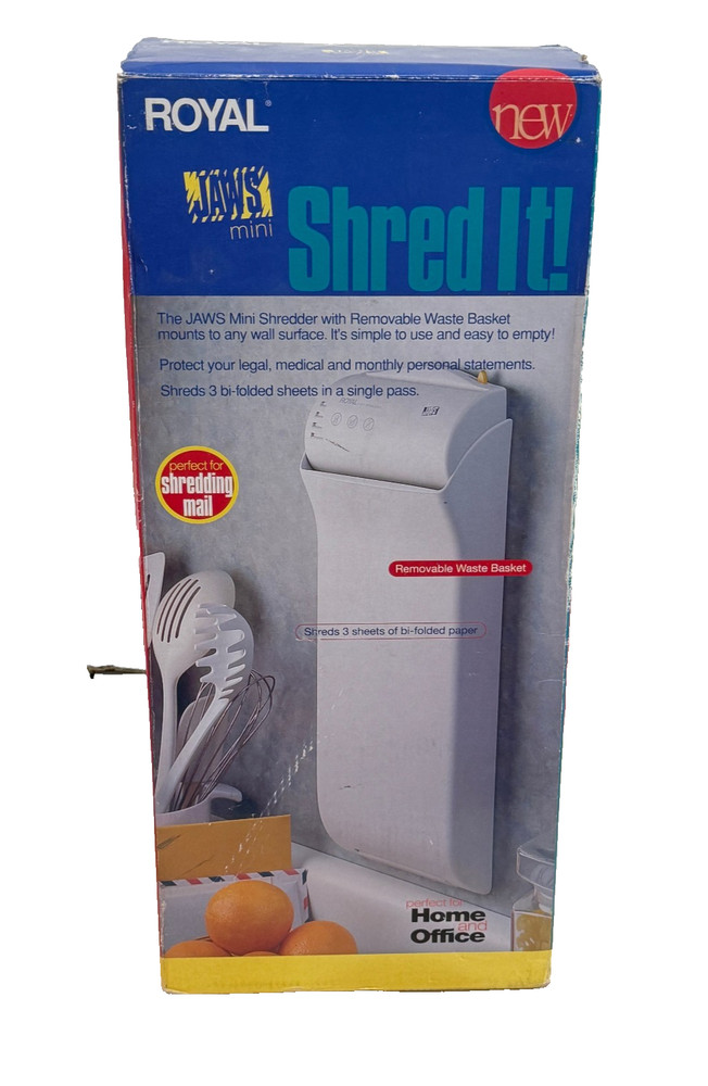 Royal Jaws Mini Shred It Wall Mounted Shredder *Check Description