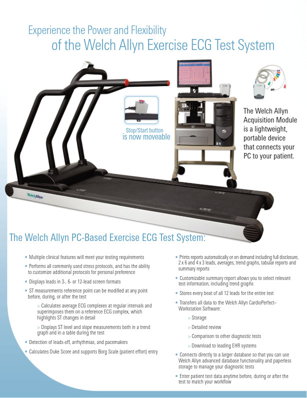 Welch Allyn CardioPerfect Digital Stress Test System w/ Software & Accessories