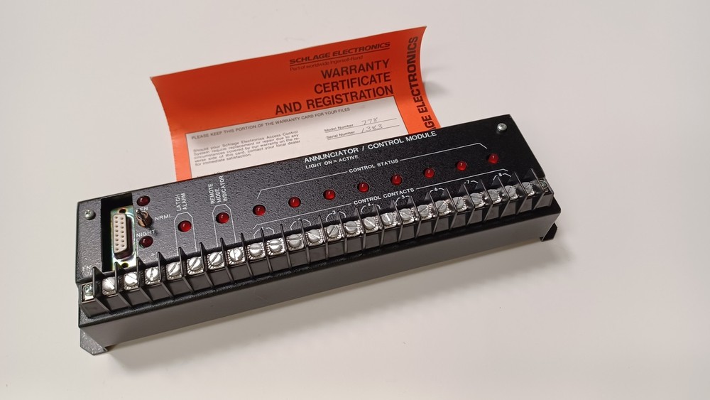 SCHLARGE Model 778 Annunciator / Control Module