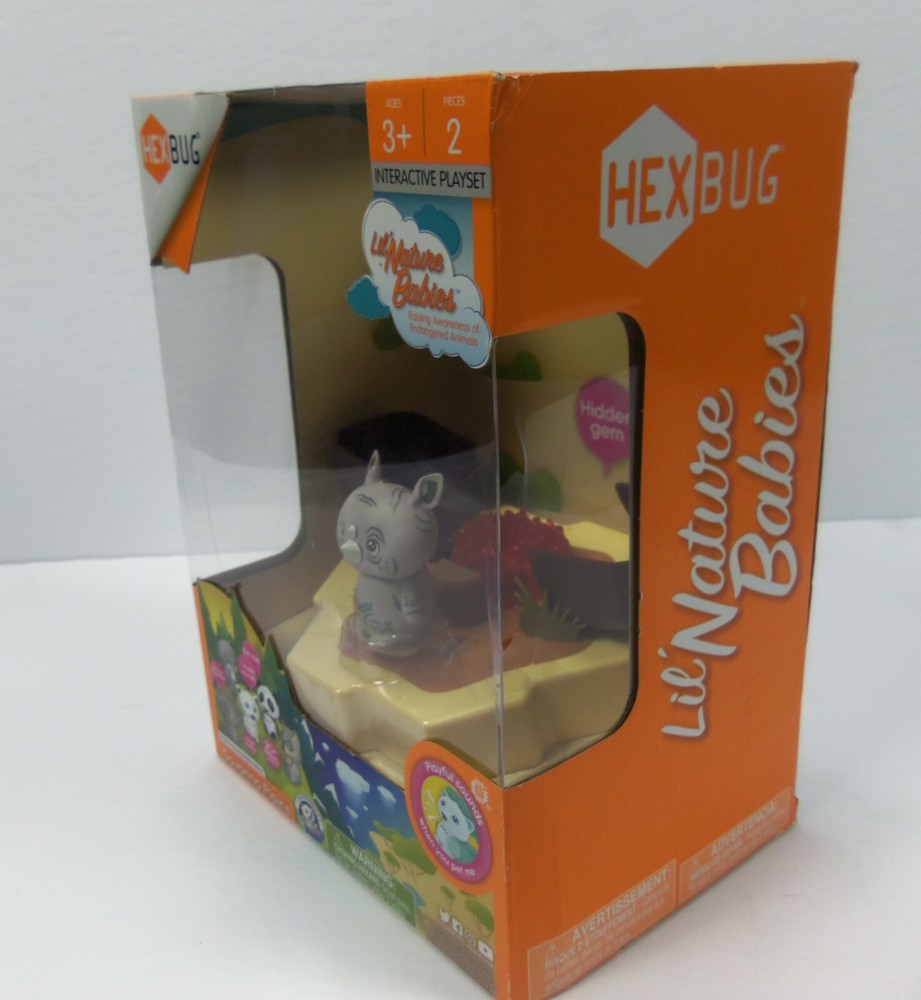 Hexbug Zane the Black Rhino Savanna Plains Interactive Playset