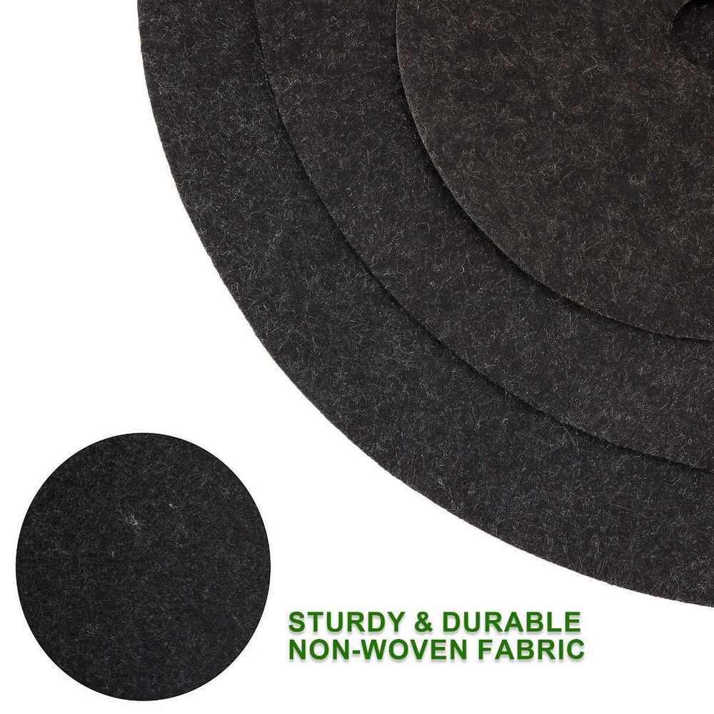 12Pack/15-32cm Mulch Ring Tree Protector Mats Disc Shrub Tree Guard Weeding Pads
