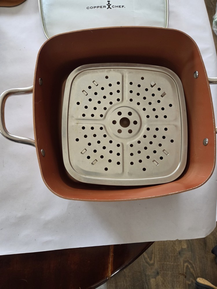 Copper Chef Induction Cooktop + Full Pan Set (Steamer, Basket, Griddle)