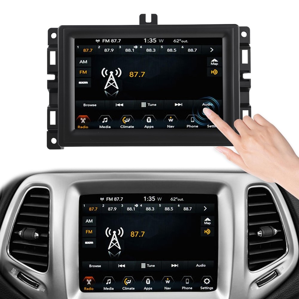 7" Uconnect Touch Screen Display with Bracket for 2017-2020 Jeep Compass Jeep...