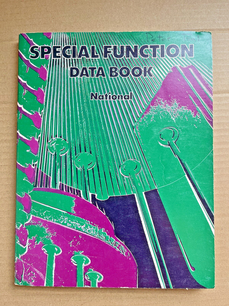 NATIONAL Special Function Data Book 1976 Electronics Manual Catalog, Nice