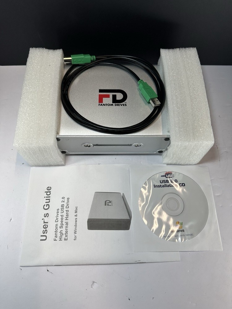 FANTOM DRIVES TITANIUM-External USB 2.0 HARD DRIVE.