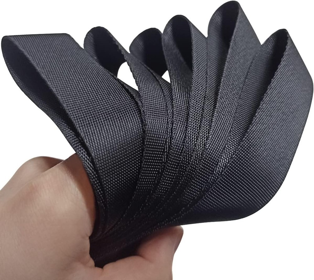 6 Pack Black Soft Loop Tie Down Straps, 1500Lbs Load Capacity - Secure Your ATV