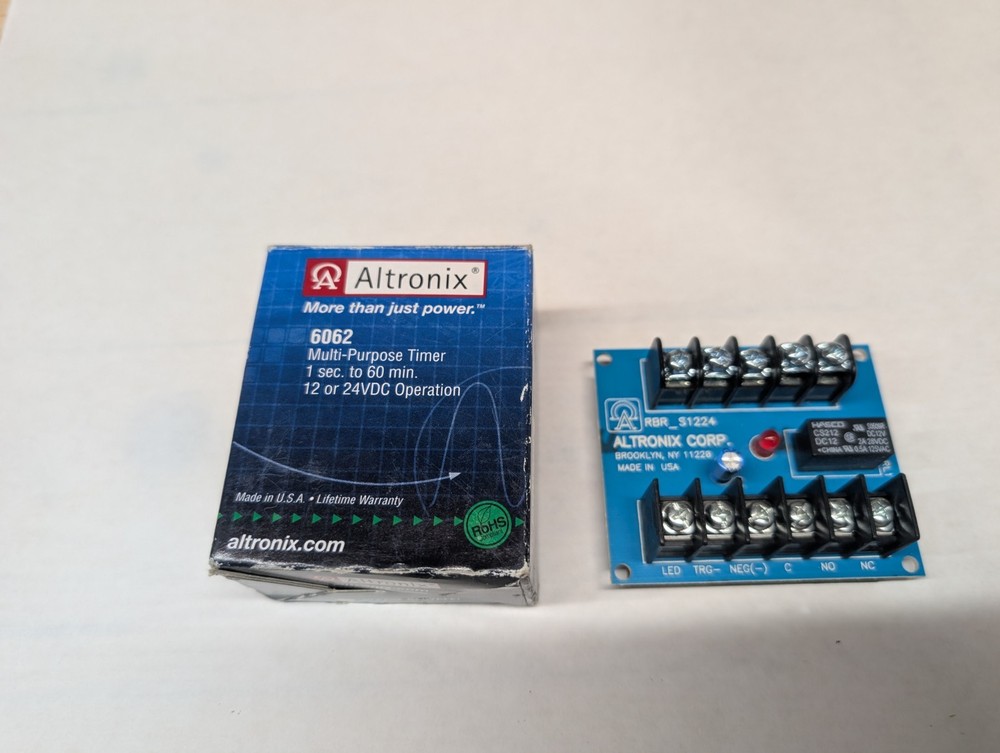 Altronix 6062 Multi-Purpose Timer Module 12/24VDC New Old Stock