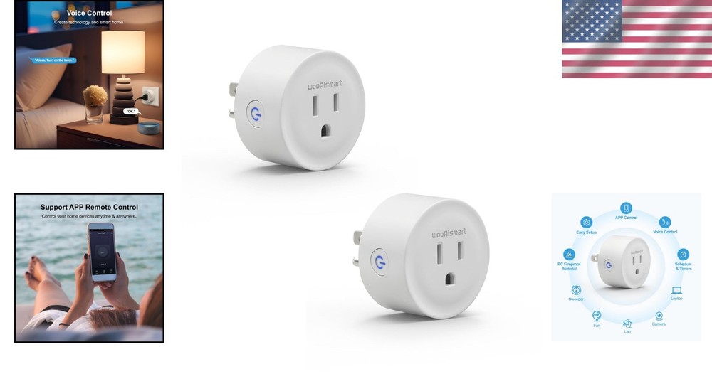 Smart WiFi Plug with Timer & Group Control - Works with Alexa & Google Assistant