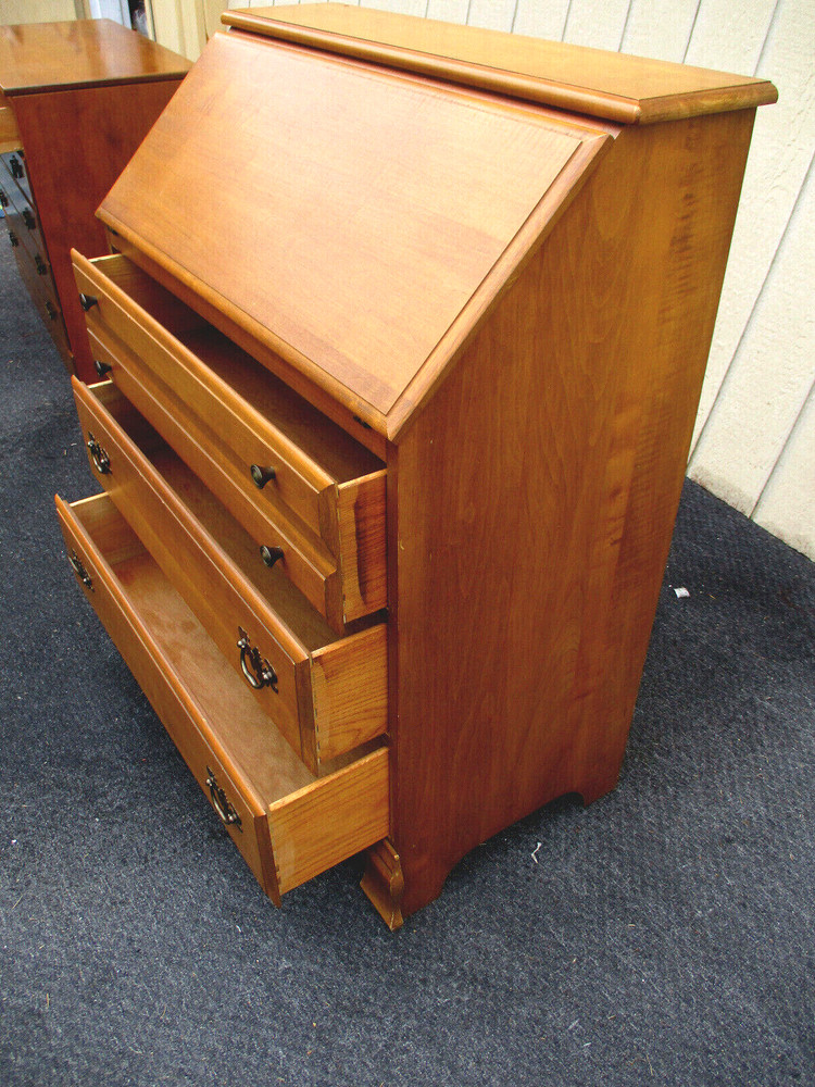 63476 Solid Maple Slant Front Office Desk