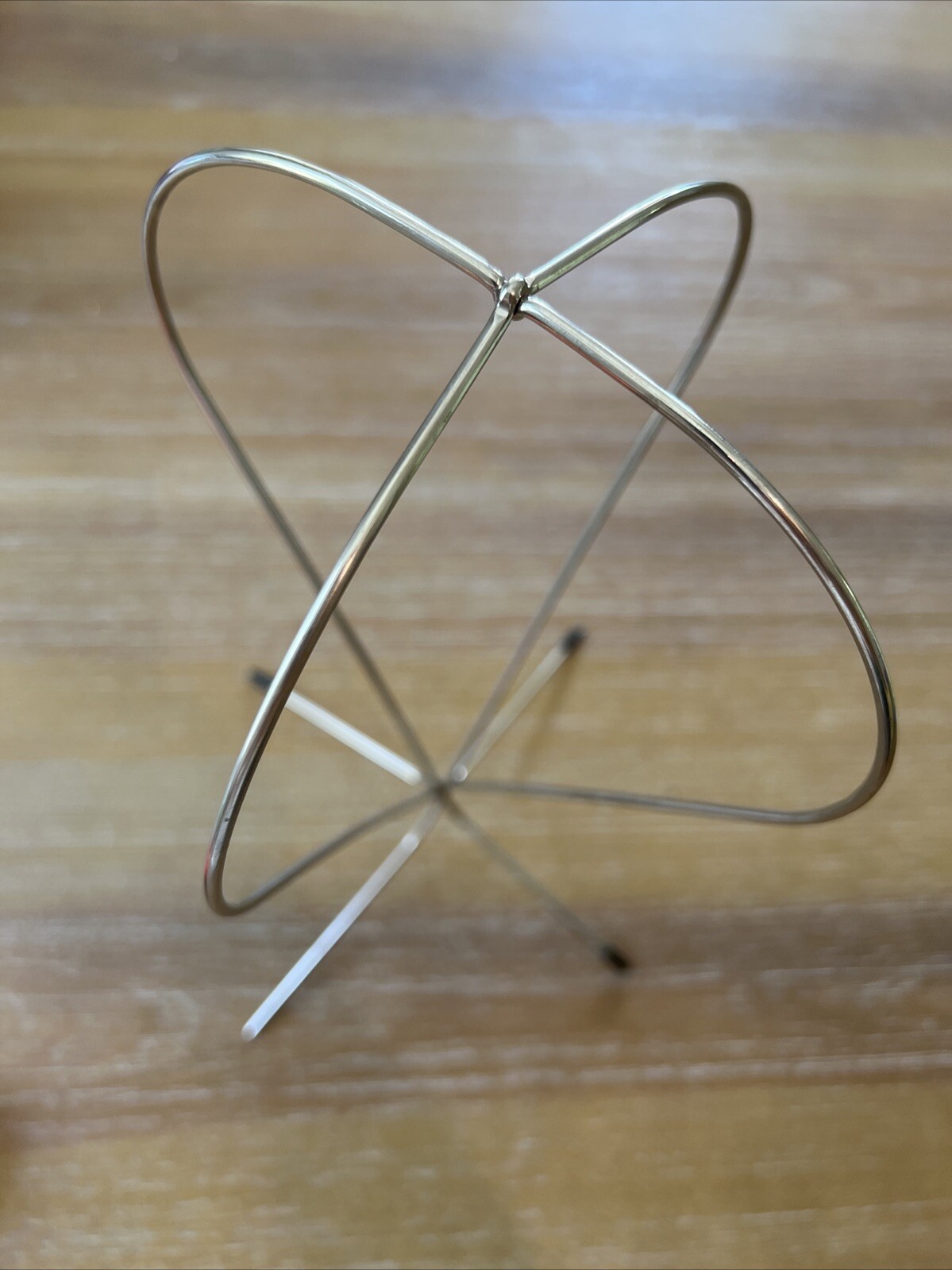 Vintage Wire Hat Or Wig Rack Stand Display Tabletop Good For Staging