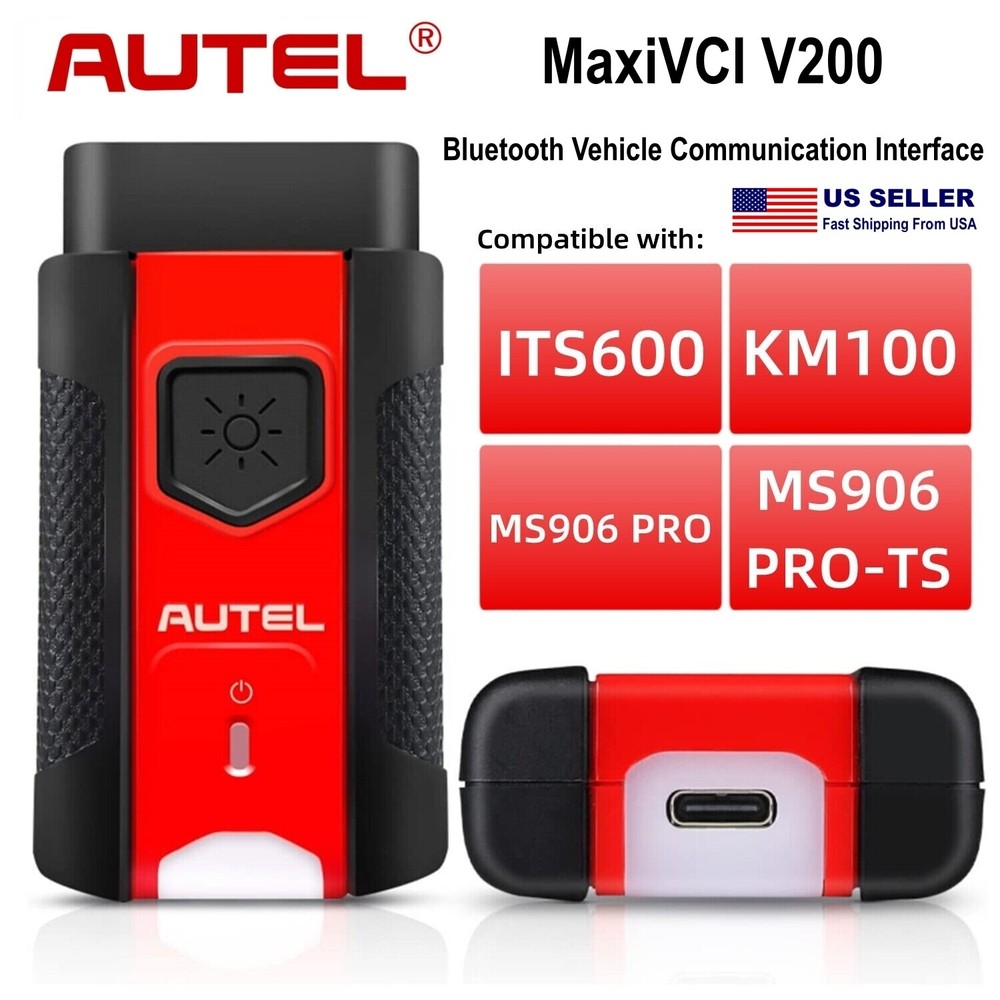 AUTEL MaxiVCI V200 Bluetooth VCI Diagnostic Interface For KM100 MS906 Pro ITS600