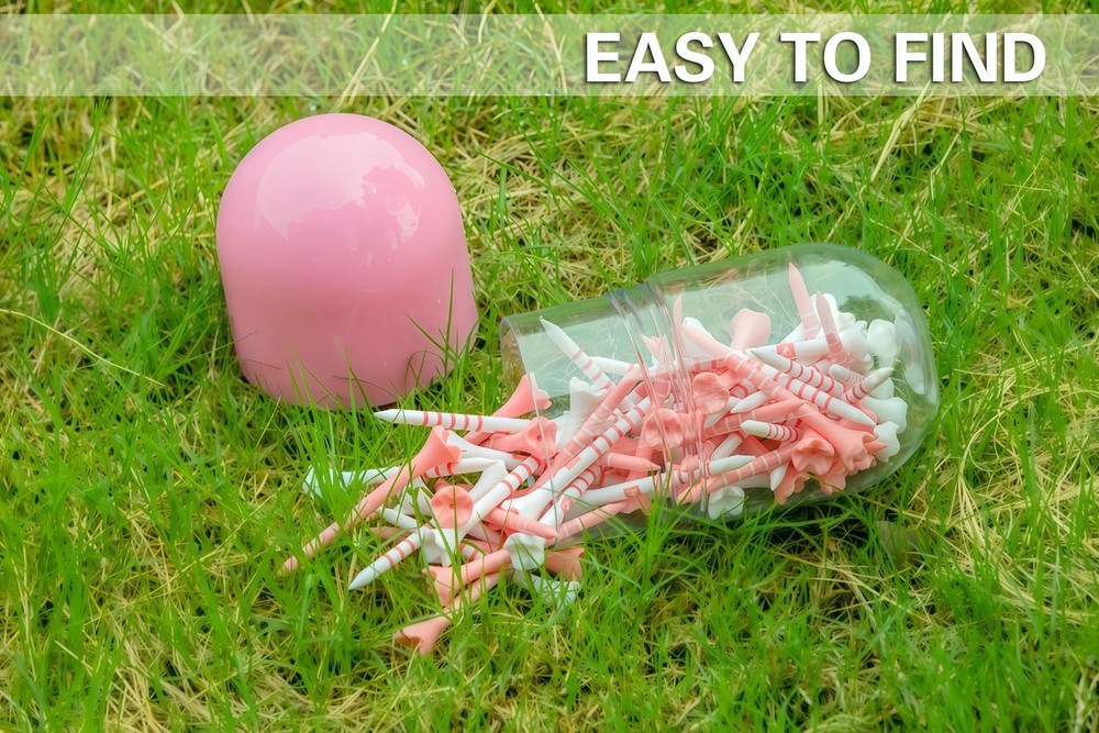 Durable Plastic Golf Tees 60Pack 23/4" & 31/4" Sizes, Assorted Colors