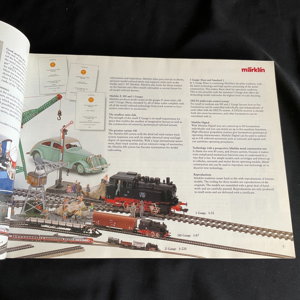 1997/98 E Complete Program MARKLIN HO TRAIN CATALOG & PRICE GUIDE - Good Cond.