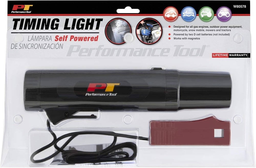 Detachable Inductive Pick-Up Timing Light - Reliable Performance for All Engines