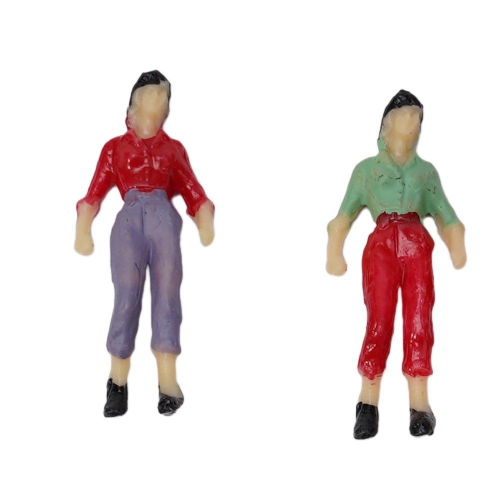 Painted Figures Model Sand Table Beautiful Decoration Multicolor Passenger