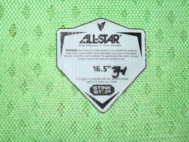 ADAM ZEBROWSKI 2025 COLUMBUS CLINGSTONES GAME WORN ALL-STAR MVP CHEST PROTECTOR