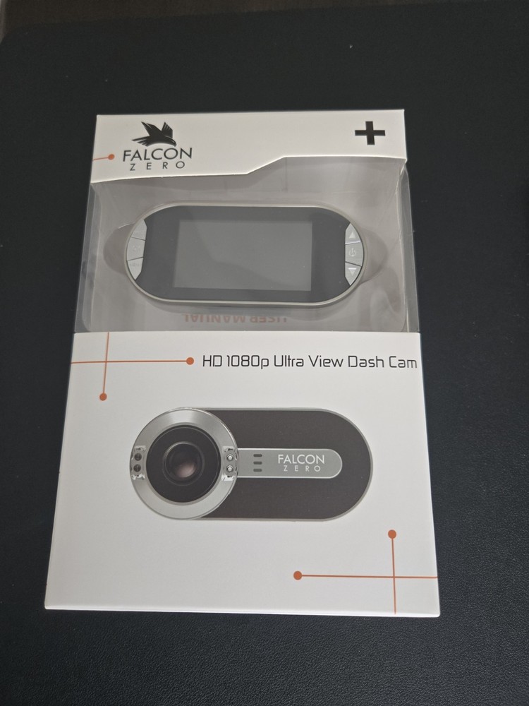 Falcon Zero Black 2.7" LCD Motion Detection 1080p HD GPS Tracking Dash Camera