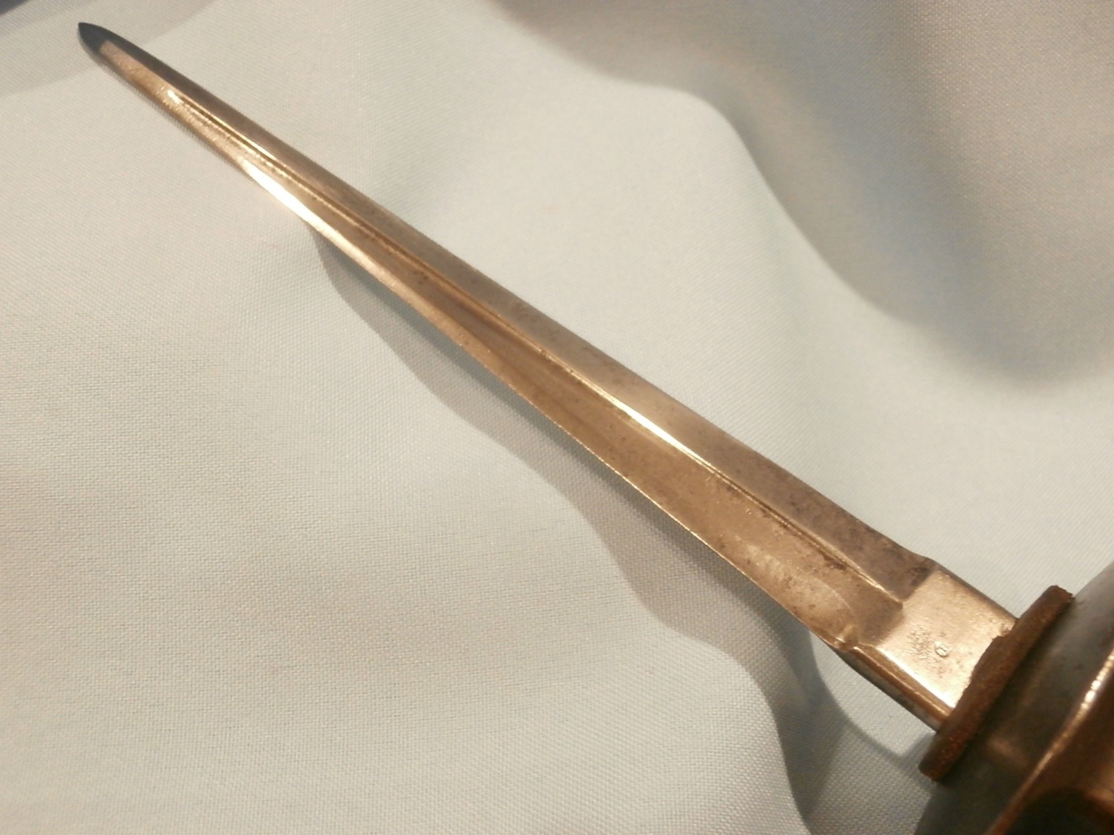 WWI BELGIAN FIGHTING KNIFE PLUS WWI BELGIAN TRAINER SET OF TWO RARE!