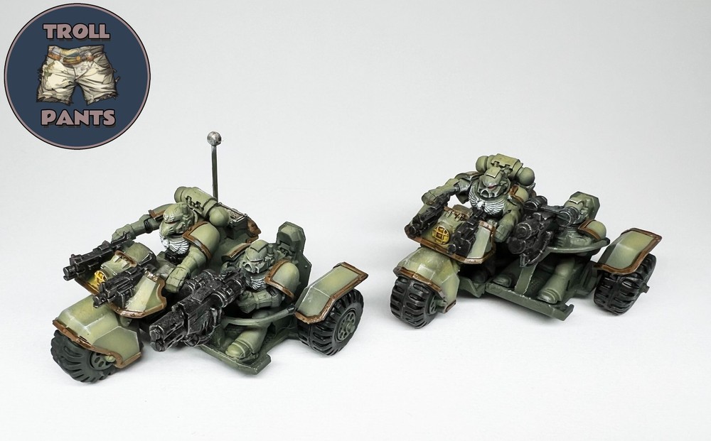 Warhammer 40k Dark Angels - Space Marines - 2 Attack Bikes