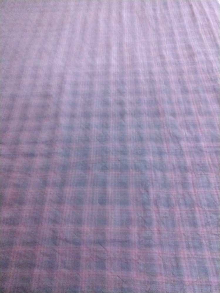 Patchwork Quilt 46"X52", Square Deep Colors Strip, Checkered, Denim, Plaid, Nice