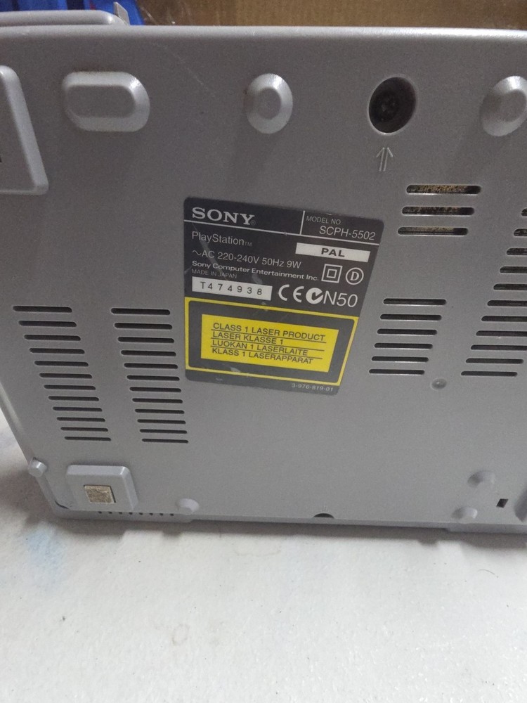 Playstation One Console SCPH-5502 1xcontroller With Cords Tested And Working
