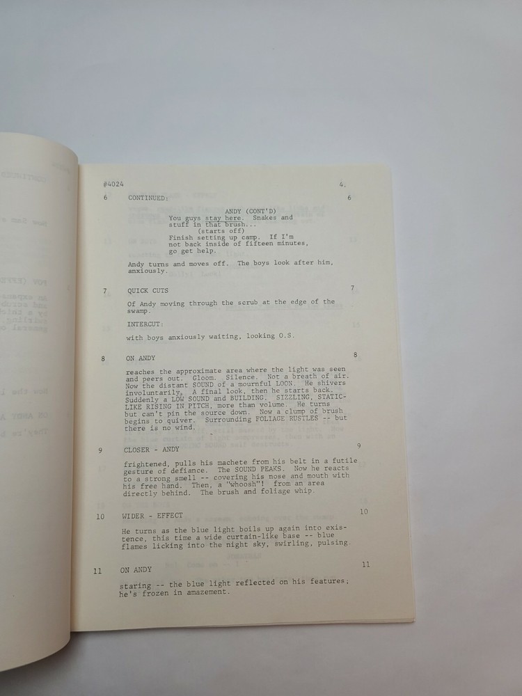 PROJECT U.F.O. / Albert Aley 1978 TV Script, "The Scoutmaster Incident"