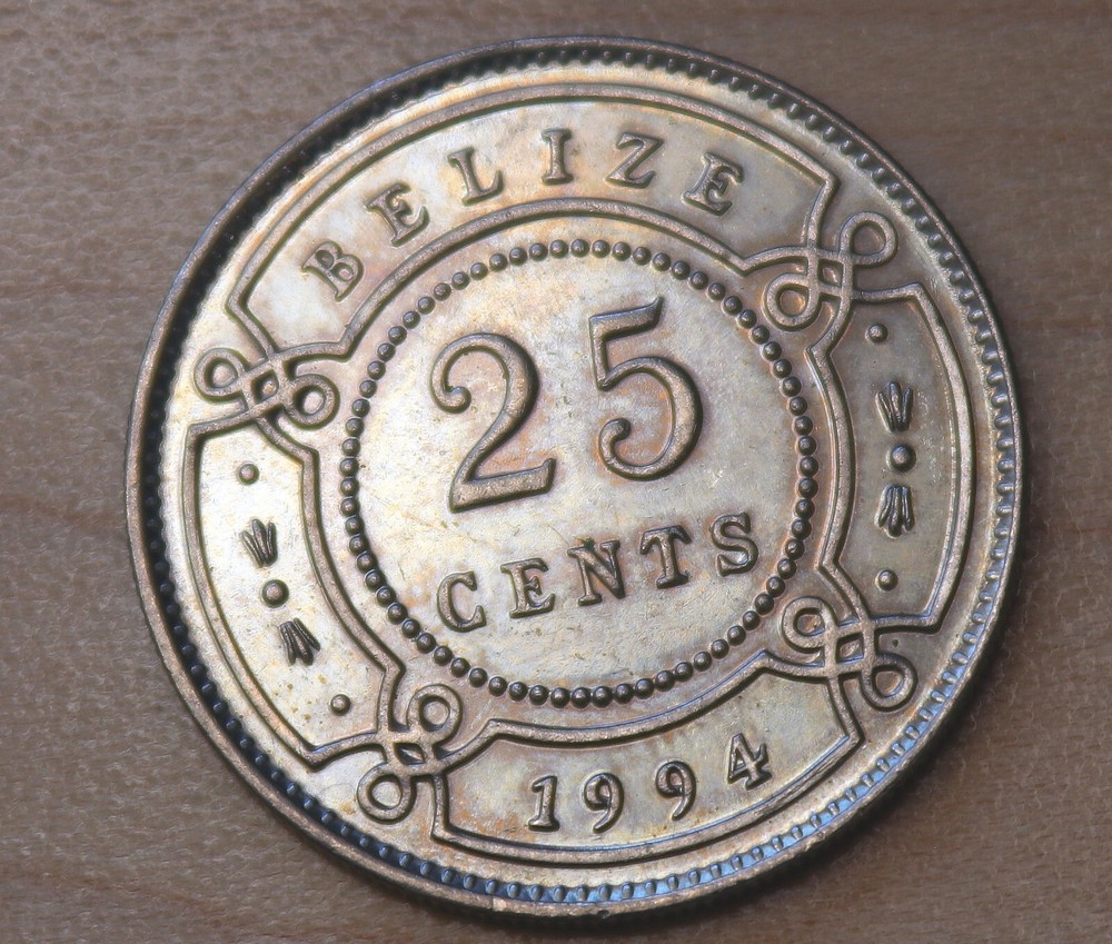 1994 Belize 25 Cents