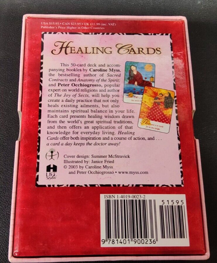 Healing Card 50 Card Complete Deck w/ Booklet 2003