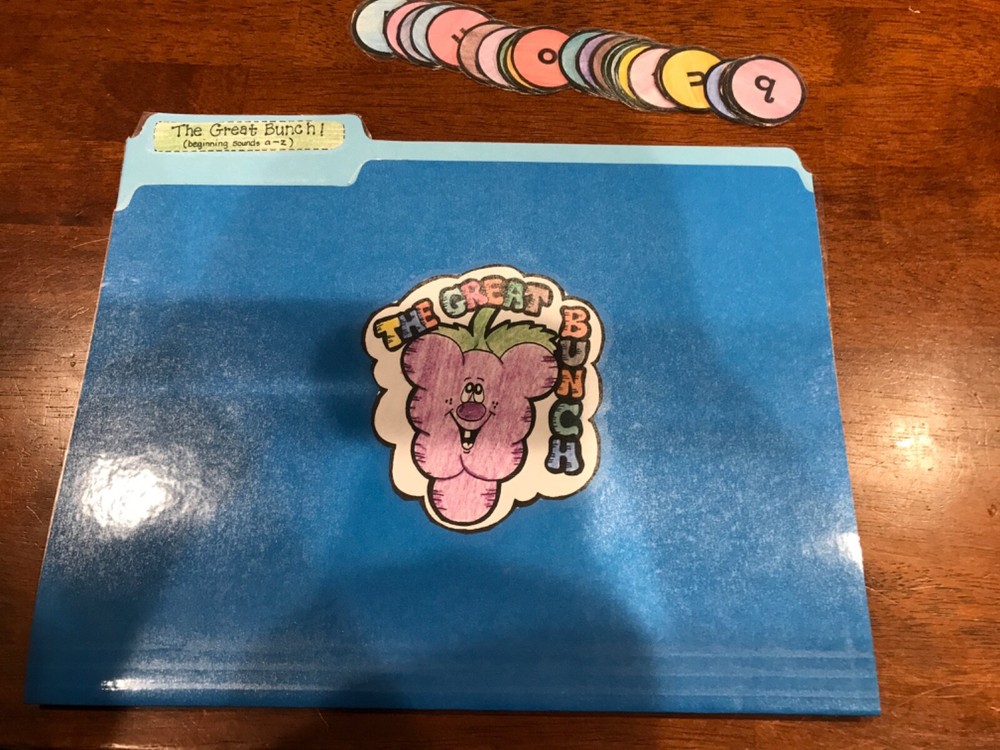 The Great Bunch! ABC order Grade K language arts file folder game