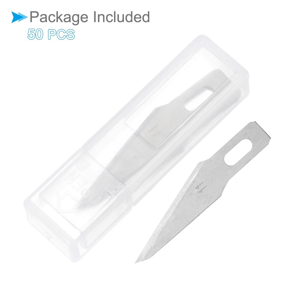60pcs Craft Hobby Blades #11 Sharp Corners Replacement Cutting Blade for Art