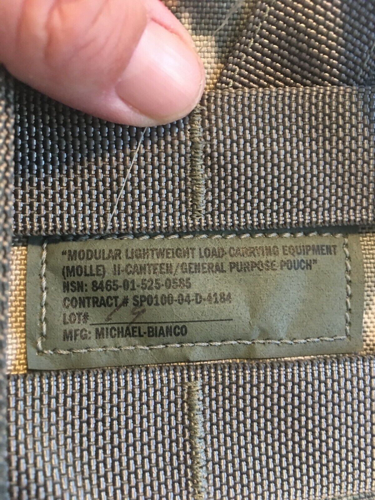 Canteen Cover Pouch Molle ACU NSN 8465-01-525-0585 USGI EXCELLENT CONDITION